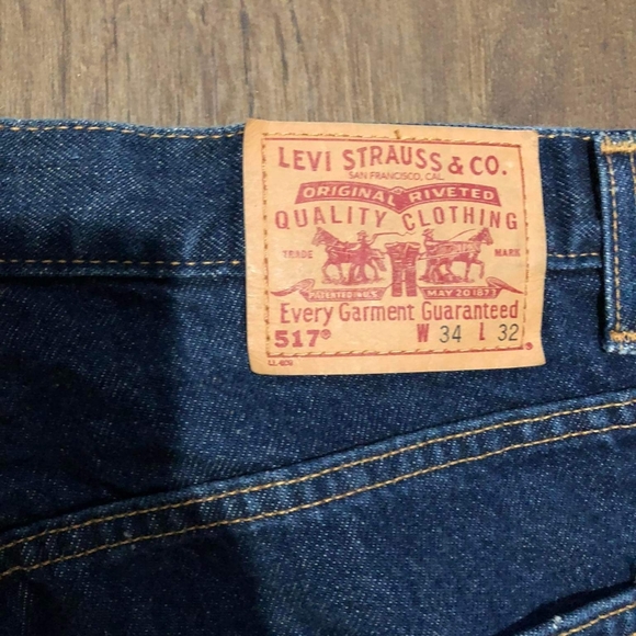 == - Levi's 517 Boot Cut Jeans size 34 x 32 - Picture 5 of 10